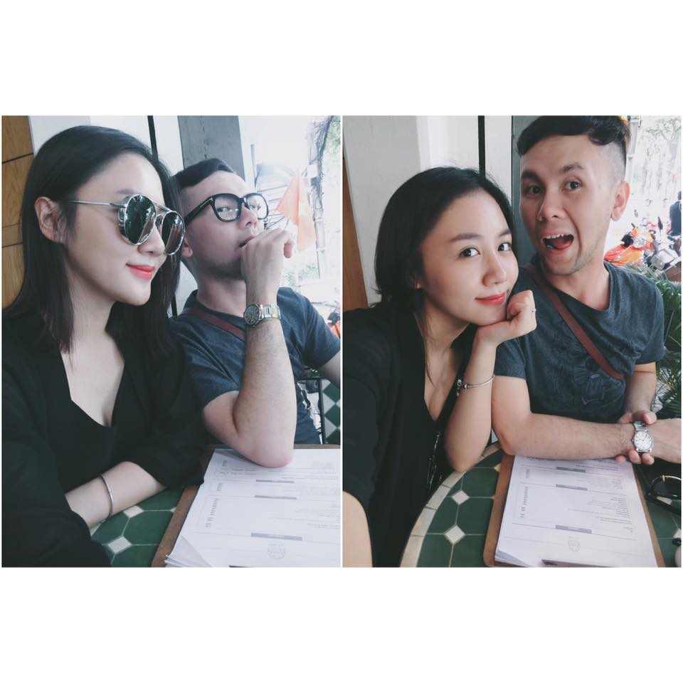 Văn Mai Hương trẻ trung, chụp hình tình tứ cùng trai lạ.