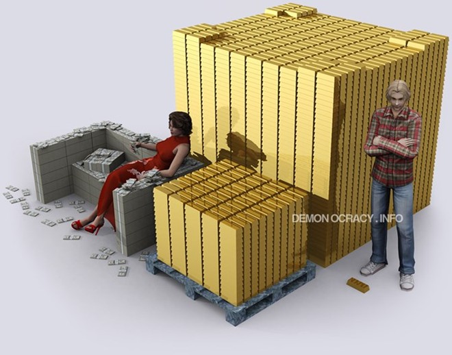 10 tấn vàng trông sẽ như thế này so với 100 tấn vàng. Vàng còn được sử dụng trong một số thực phẩm, đồ uống, các ngành công nghiệp thêu thùa, máy ảnh...