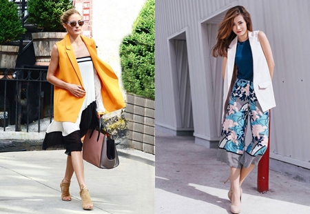 Tín đồ thời trang diện mẫu áo vest hot nhất mùa thế nào?