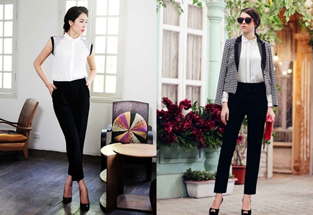 Quý cô công sở đua nhau diện quần vải đón mùa lạnh về