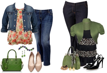 Mách nàng béo mix đồ đẹp, che khuyết điểm với quần jeans
