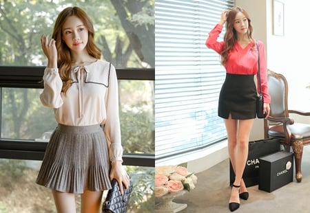 Cách mix đồ cho nàng vai rộng