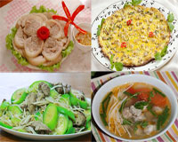 Mâm cơm đầy dinh dưỡng khởi động cho tuần mới