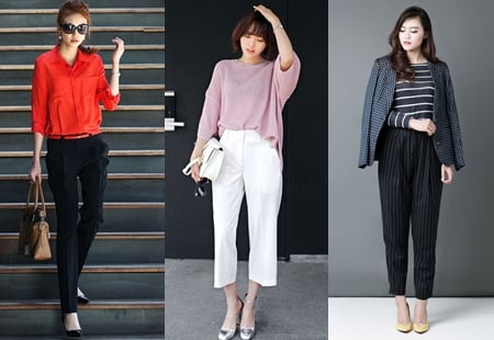 Chọn quần đẹp che khuyết điểm cho nữ công sở chân cong