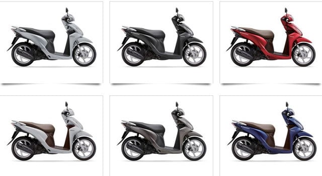 Giá xe Vision tháng 11/2015