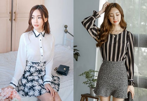 Mẫu áo sơ mi đẹp cho nữ công sở trong mùa Thu Đông 2015