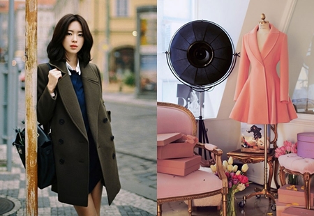 Áo khoác đầu đông phong cách Hàn sành điệu cho bạn gái