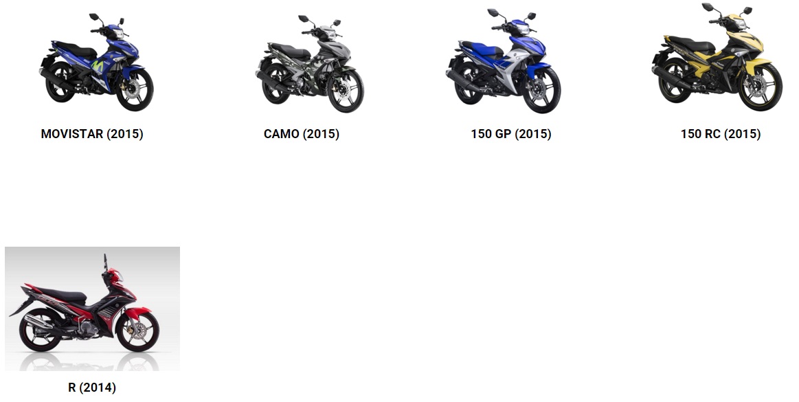 Bảng giá xe máy Yamaha Exciter, Nouvo, Sirius mới nhất