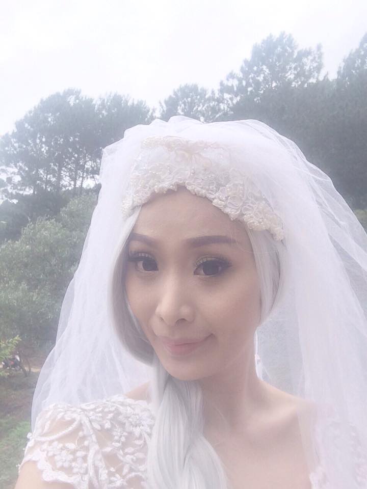Lê Kiều Như \'làm cô dâu dọa ma\'.