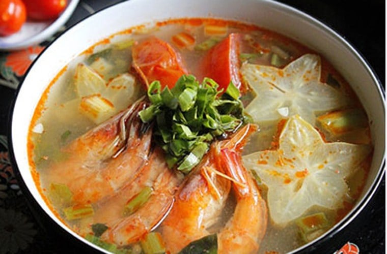 Hướng dẫn làm món canh tôm nấu khế chua ngon khó cưỡng