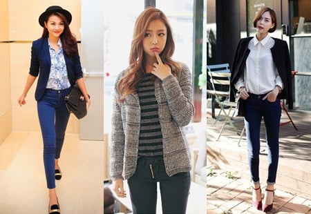 7 cách mặc quần skinny jean cực trendy cho nàng công sở