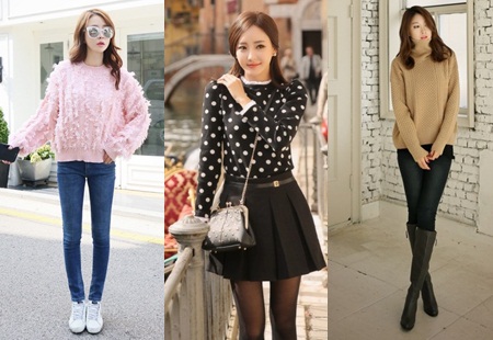 Cách phối đồ đẹp, đơn giản với áo len trong ngày lạnh