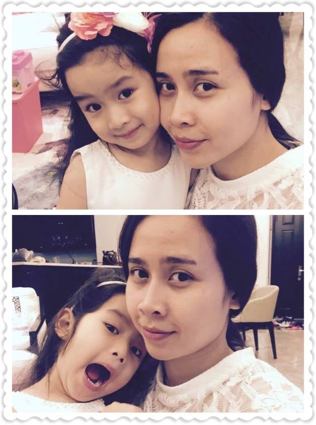 Lưu Hương Giang giản dị với mặt mộc, khoe ảnh selfile bên con gái Mina đáng yêu.