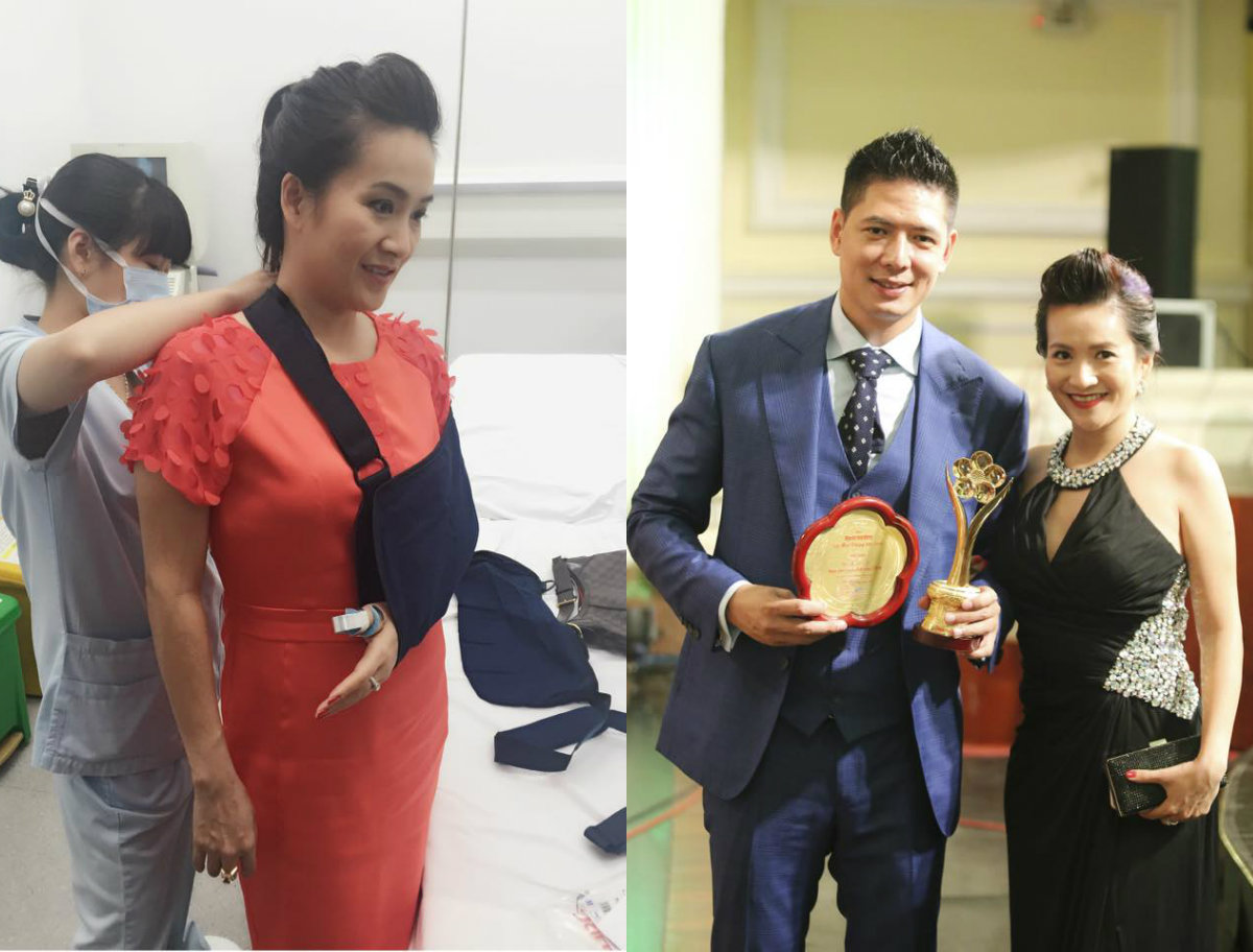 Vợ tài giỏi của Bình Minh bị tai nạn ngay trước Tết