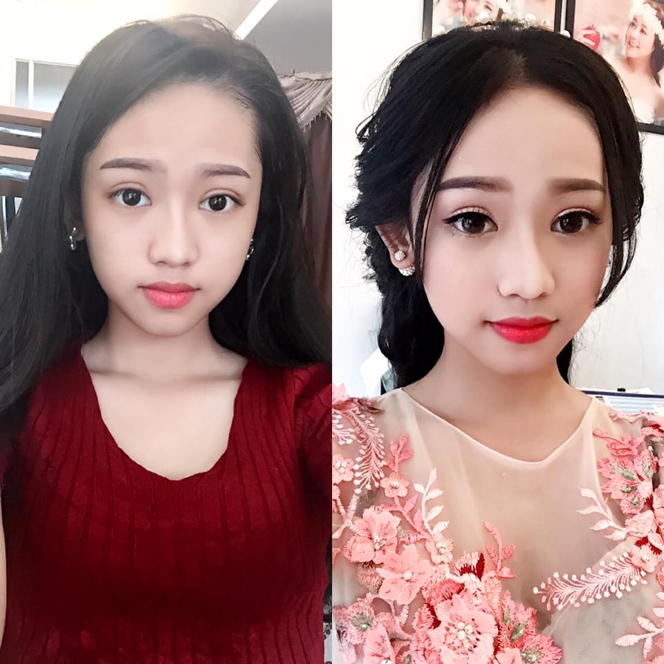 Thúy Vi hài hước \'Khi Thí Di biến hình. Vậy nên makeup hay để mặt mộc nhỉ ?\'.