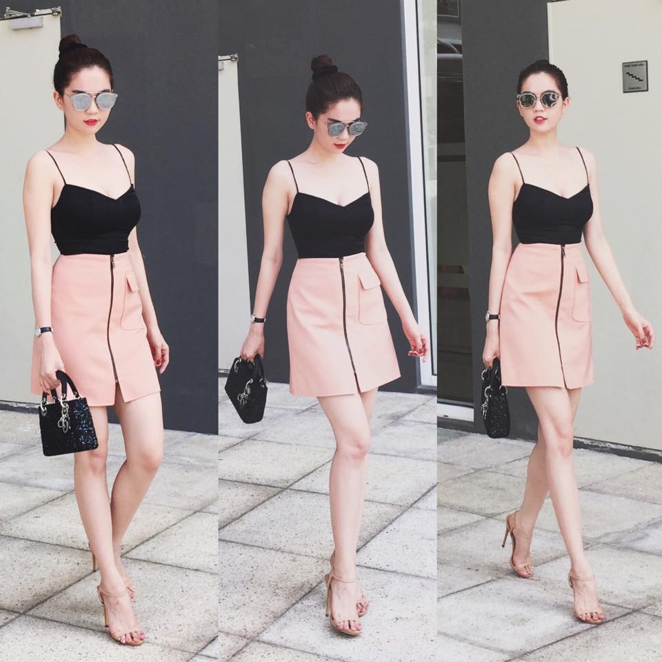 Ngọc Trinh sexy, gợi cảm khoe dáng thon \'Tung tăng chiều mùng 8\'.