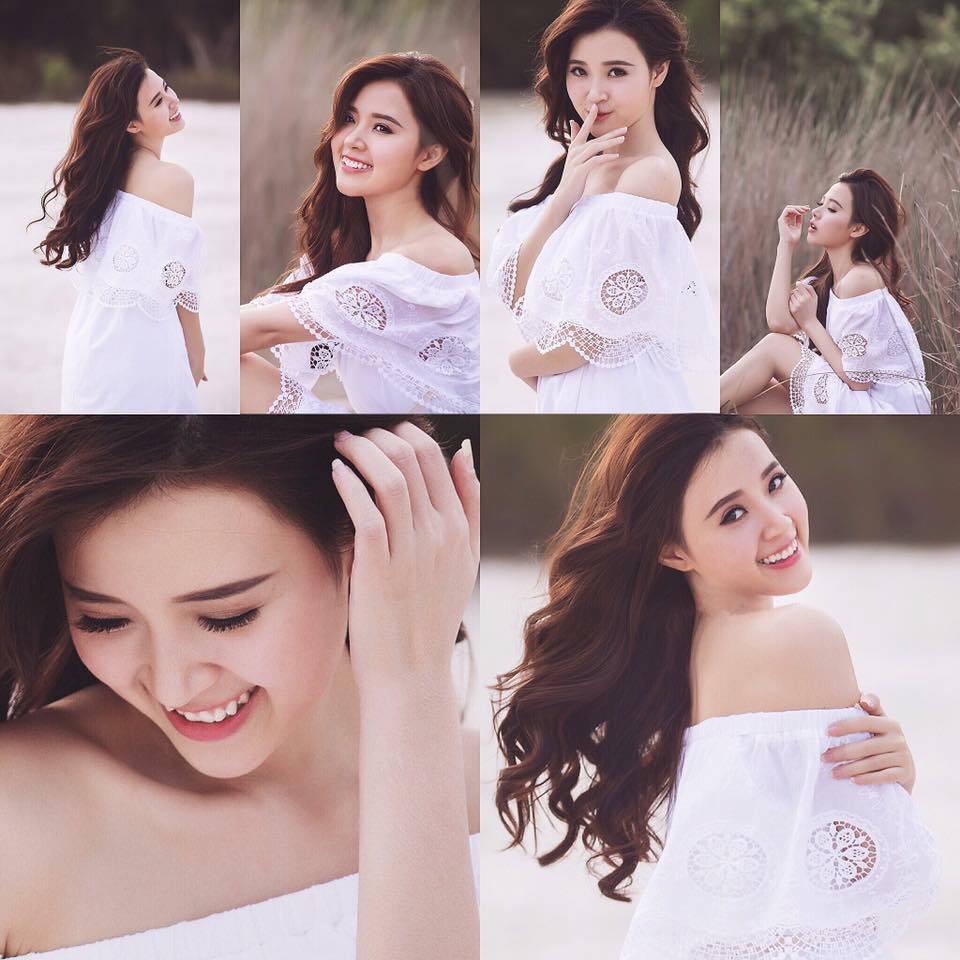Hotgirl Midu \'Một ngày nắng đẹp, ngước nhìn bầu trời và tự mỉm cười, hôm nay ta vẫn mãi tươi xanh\'.