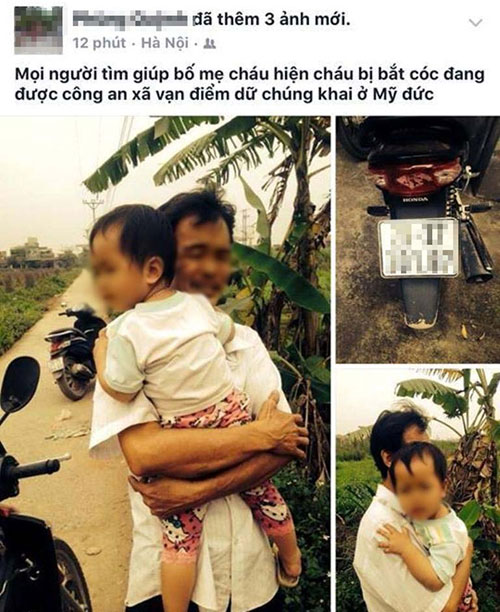 Hà Nội: Thực hư bé gái 2 tuổi bị 2 người bắt cóc, giấu trong áo