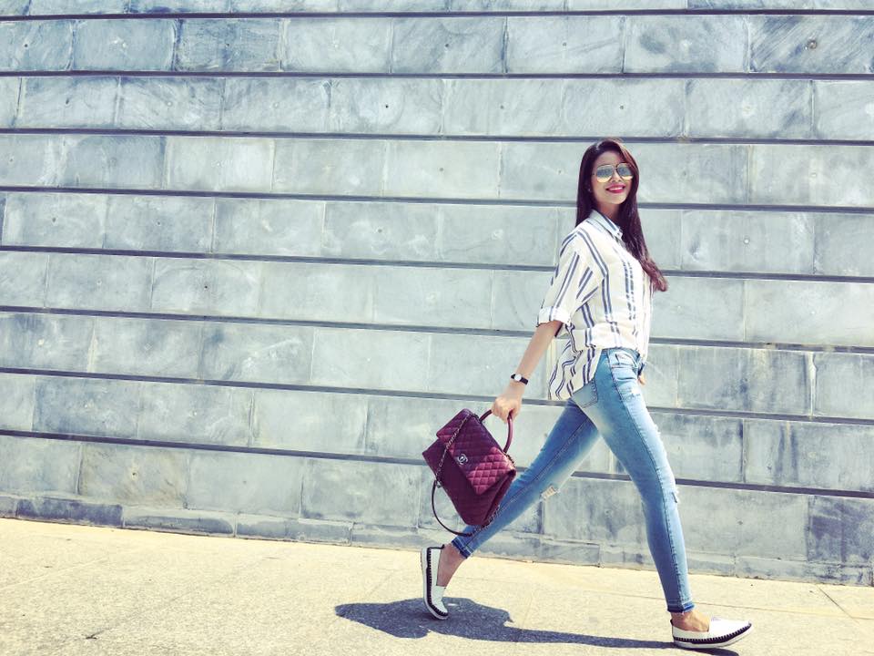 Phạm Hương 'Tạm biệt Điện Biên xinh đẹp, hẹn ngày trở lại... Bee về với Hà Nội đây'.
