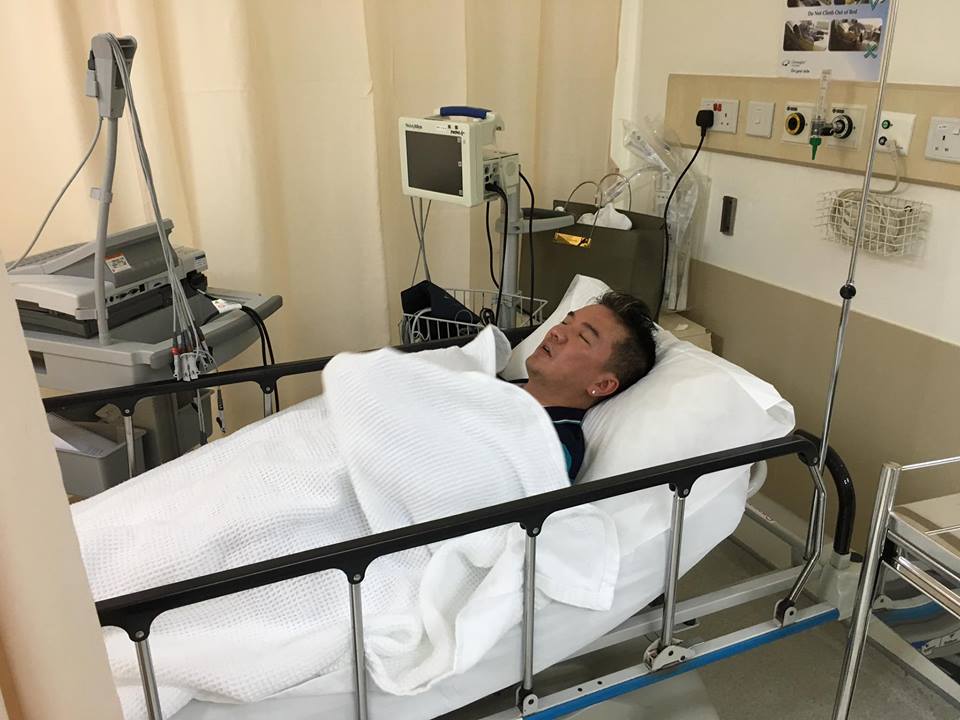 Mr Đàm bất ngờ nhập viện tại Singapore sau khi phát hiện mắc bệnh