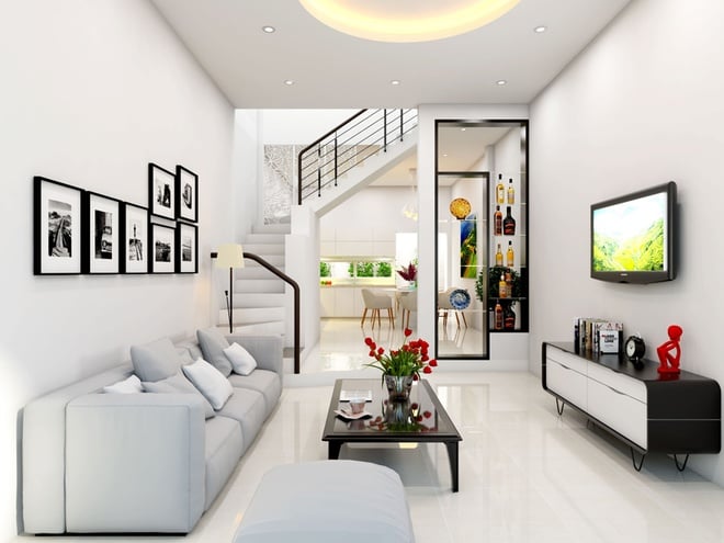 Xây nhà 4 tầng hiện đại, đầy đủ tiện nghi chỉ với 800 triệu