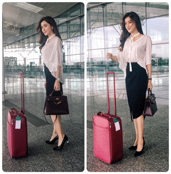 Á hậu Huyền My khăn gói đi công tác: 'Bé Mỳ sang Myanmar quay quảng cáo đây, mở ra những chân trời mới nào'.