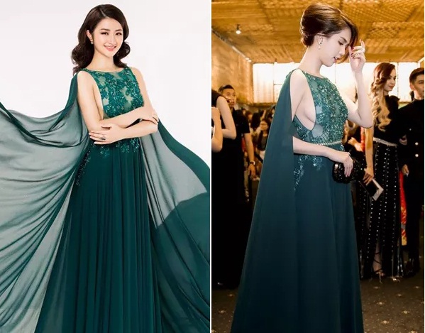 Tân Hoa hậu bị lép vế khi diện đồ