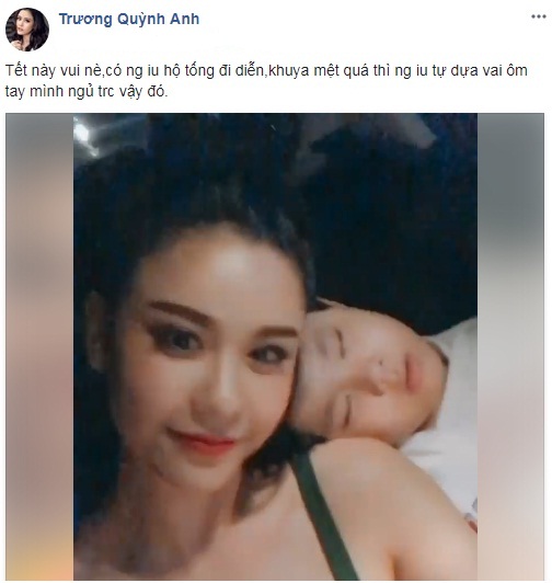 Trương Quỳnh Anh khoe 