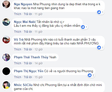 Nhiều người dành lời ngợi khen cho nhan sắc xinh đẹp của Nhã Phương