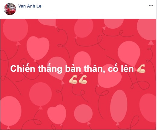 Những dòng trạng thái mới nhất của vợ đại gia kim cương trên trang cá nhân.