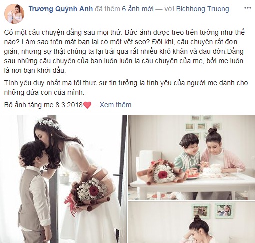 Trương Quỳnh Anh chia sẻ tâm trạng buồn