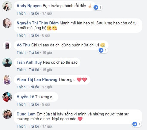 Nhiều người chia sẻ, động viên Trương Quỳnh Anh