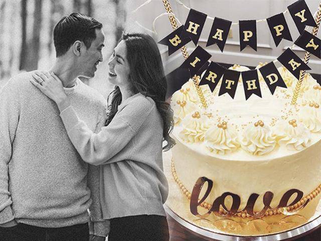 Trước đó, Tăng Thanh Hà cũng từng làm bánh mừng sinh nhật ông xã Louis Nguyễn