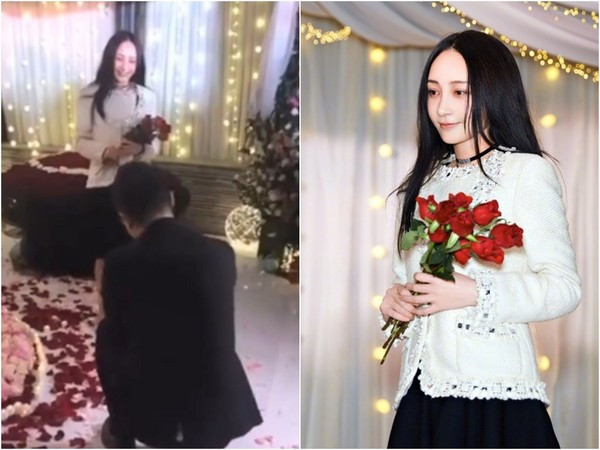 Diễn viên Diêu Địch được bạn trai đại gia cầu hôn bằng nhẫn kim cương ở tuổi 36