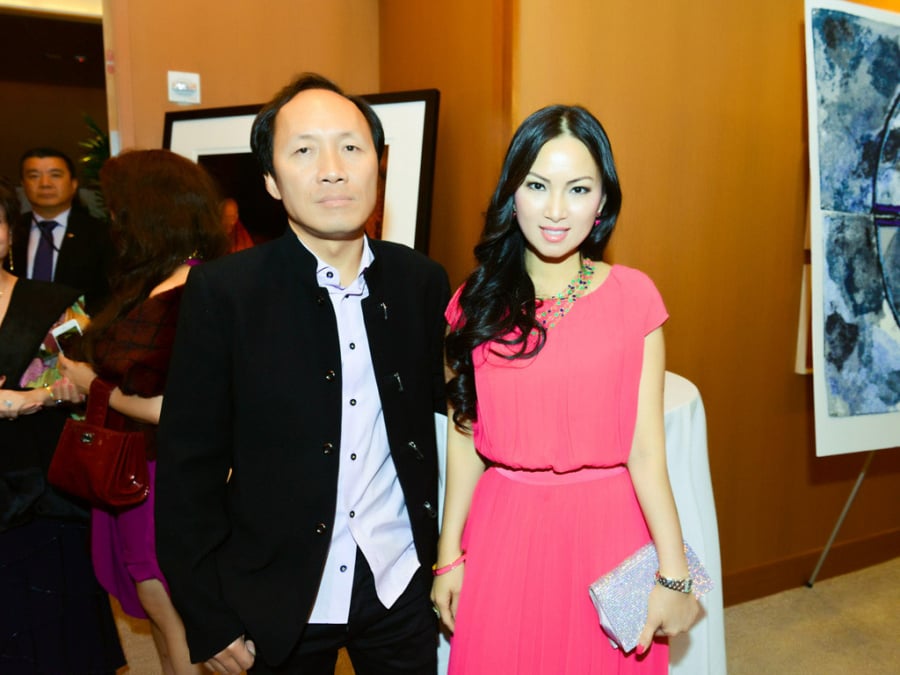 Hà Phương và ông xã Chính Chu
