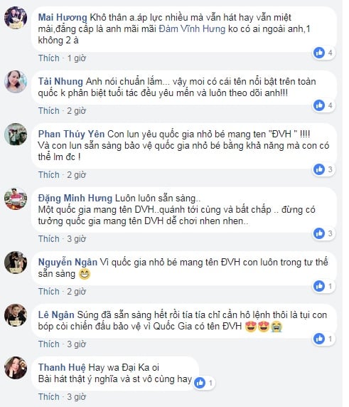 Nhiều người đồng tình với quan điểm của Đàm Vĩnh Hưng