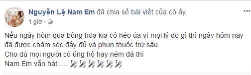 Mối tình tay ba giữa Nhã Phương, Trường Giang và Nam Em vẫn chưa đến hồi kết khi top 8 Hoa hậu Trái đất liên tục chia sẻ những đoạn trạng thái đầy ẩn ý trên trang cá nhân. Giữa 