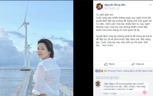 Bông Mai bất ngờ đăng tải đoạn trạng thái khá dài nhằm đề cập đến lý do rời khỏi VTV. Theo đó, nữ BTV xinh đẹp bày tỏ, 