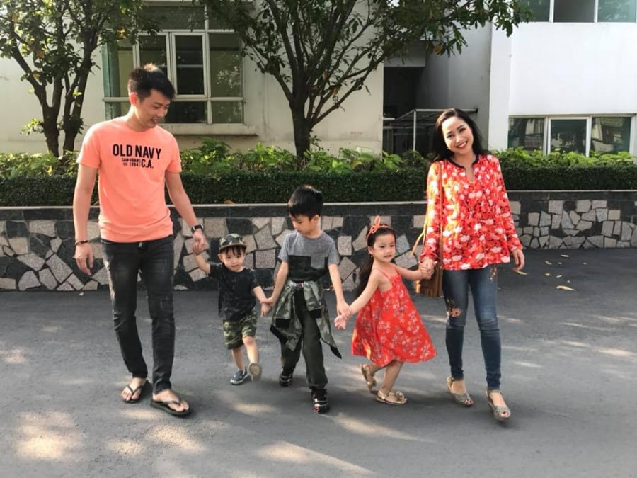 Gia đình hạnh phúc hiện tại của Ốc Thanh Vân và Trí 