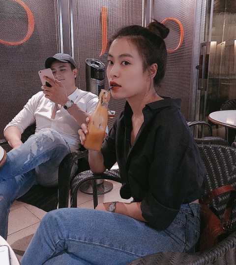 Ca sĩ Hoàng Thùy Linh và bạn trai Vĩnh Thụy