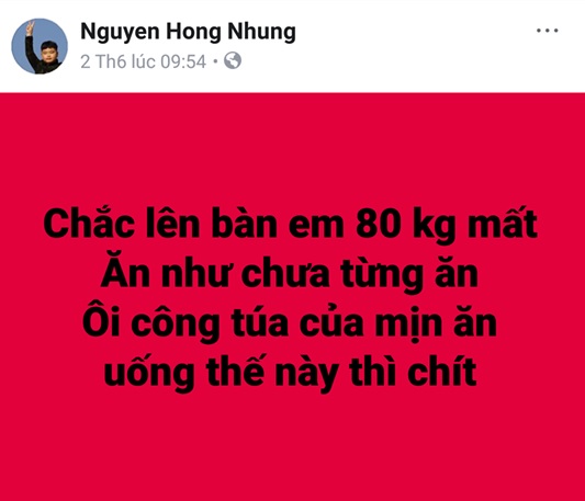 Trên trang cá nhân mới đây của mình, chị Hồng Nhung bất ngờ lên tiếng hé lộ về việc mang thai lần ba. Đồng thời, bà xã Xuân Bắc cũng tiết lộ với một người bạn rằng em bé thứ ba là một công chúa. Tuy nhiên, hiện tại vợ chồng 