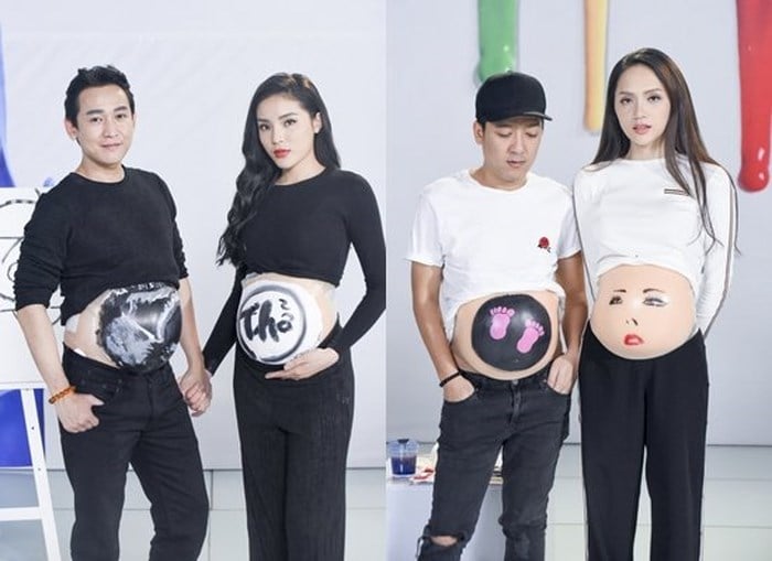 Cặp đôi Hứa Vĩ Văn - Kỳ Duyên và Trường Giang - Hương Giang Idol