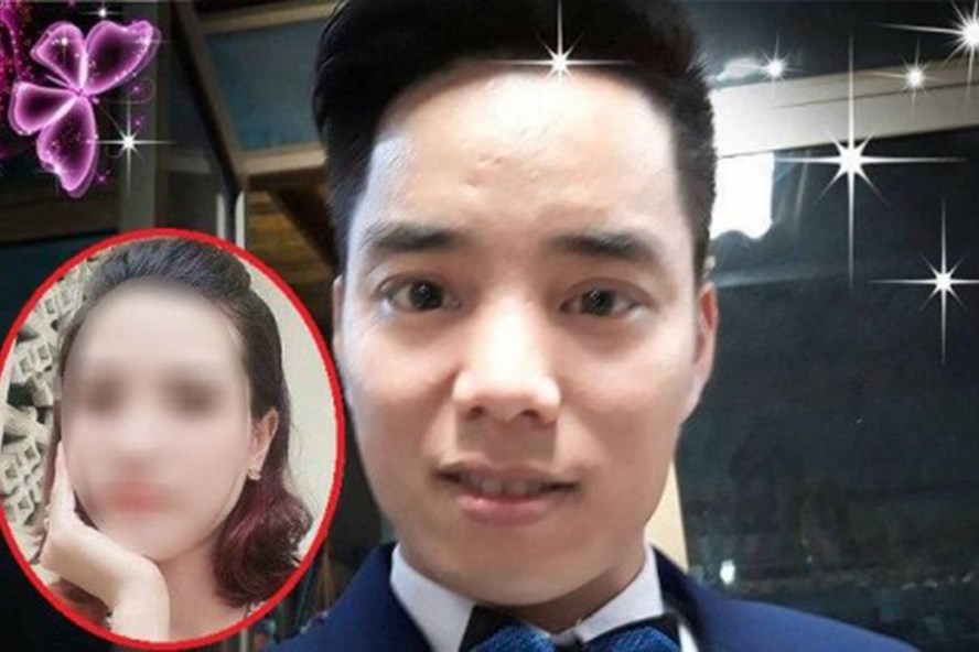 Đối tượng Phạm Anh Mỹ và nạn nhân L. (khoanh tròn)  