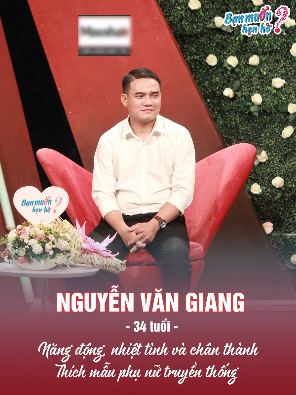 Văn Giang là chàng trai vui tính, dễ mến.  