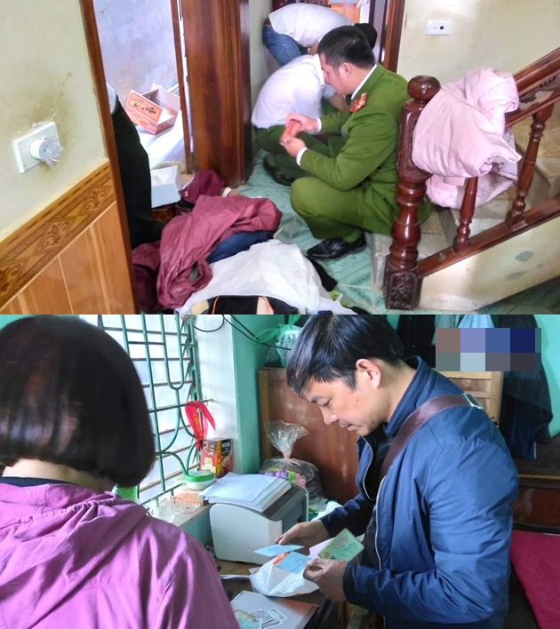 Cơ quan công an khám nhà một đối tượng liên quan đến vụ án mạng sát hại nữ sinh giao gà - Ảnh: BVPL  