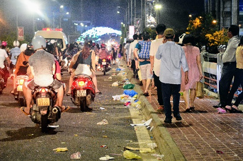 Lượng rác thải năm nay cao gấp nhiều lần các năm trước