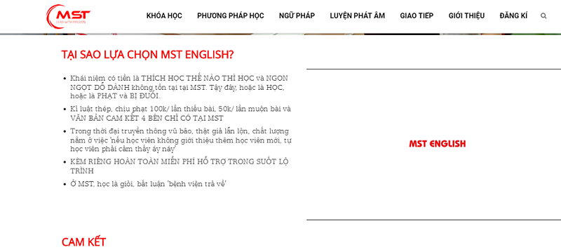 Trung tâm tiếng Anh MST, nơi xảy ra vụ việc
