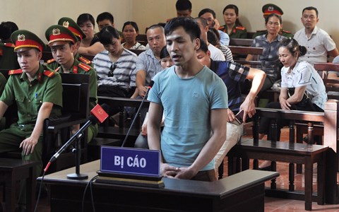 Bị cáo Bùi Mạnh Quốc tại phiên tòa