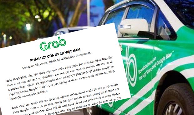 Sau đó Grab cũng đã có phản hồi về sự việc và đã bàn giao cho cơ quan Công an xử lý