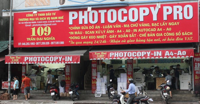 Những cửa hàng photocopy gần điểm thi THPT Quốc gia có nguy cơ phải đóng cửa suốt mùa thi năm nay để tránh gian lận